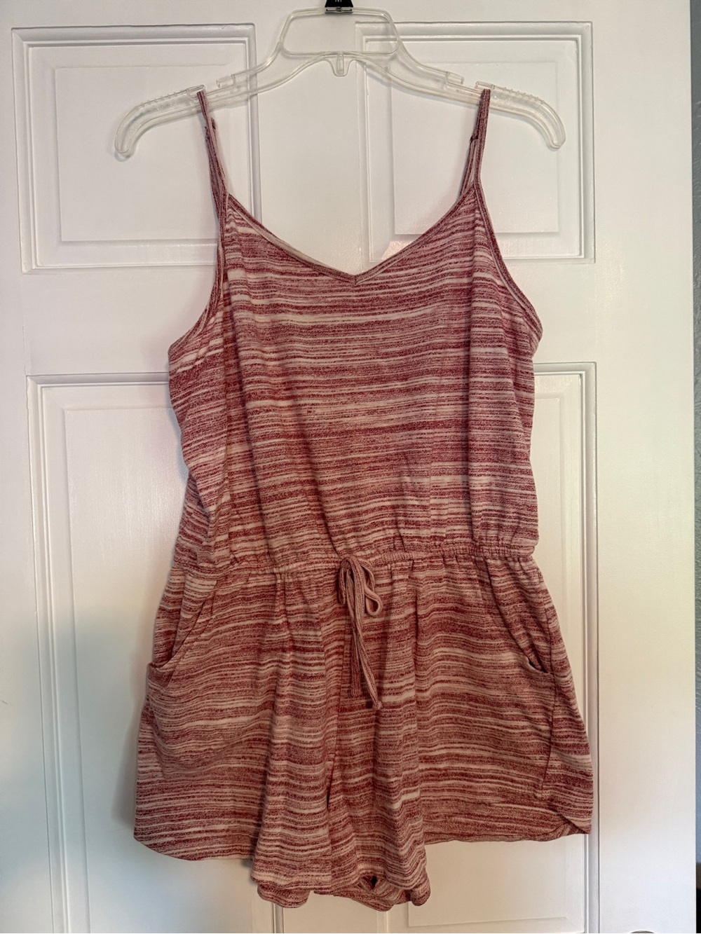 Mossimo Supply Co. Heathered Mauve Striped Top